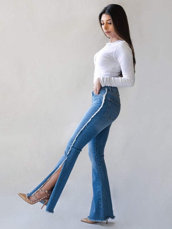 Open Flare Jeans – club76