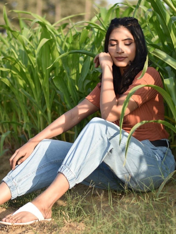 High Waist Slouchy Jeans